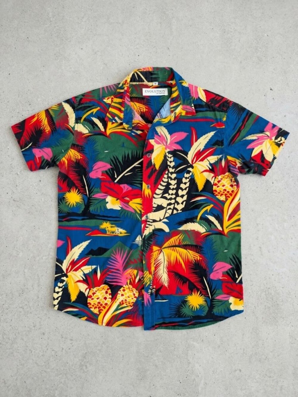 Evolution in Design Tropical Hawaiian Short Sleeve Shirt Size M - Picture 2 of 4